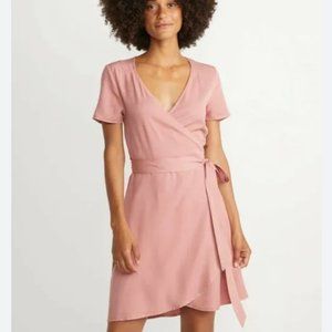 NWT Marine Layer Leonora Wrap Dress in Ash Rose, Size M